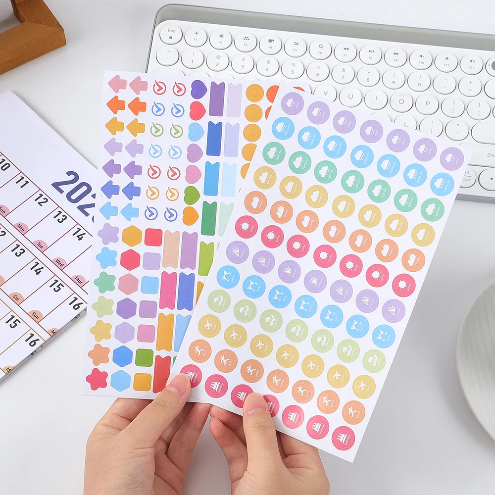 Close-up of Sticker Options
