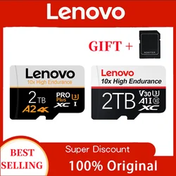 Lenovo SD Card 2TB 1TB 512GB U3 V30 Flash Memory Card Mini Card Class10 UHSI Memory Card 256GB 128GB TF Card For Camera Ps4 Ps5