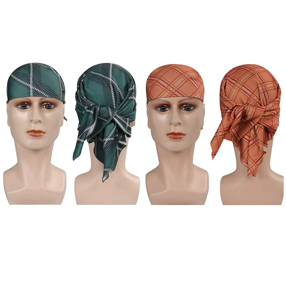 

Usopp Cosplay Plaid Headband TV Anime Piece Adult Man Male Fantasia Roleplay Headscarf Halloween Disguise Costume Props