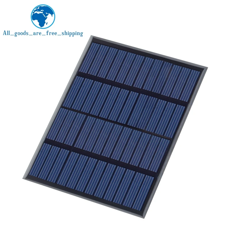 TZT 1/3개 12V 125mA 1.5W 태양광 패널 다결정 115*85MM 미니 선파워 태양광 시스템 DIY 배터리 휴대폰 충전기용