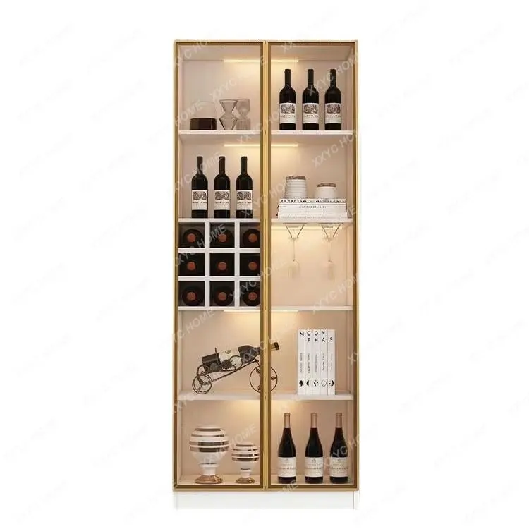 

Wine Cabinet Living Room Dining Room Wall Display Cabinet High Cabinet Household Glass Door Cabinet