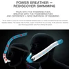 POWERBREATHER Equipment for Swimming Snorkel Training in Pool and Open Water, with Comfortable Mouthpiece and One-Way Air Valve 5
