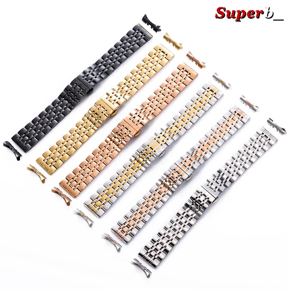 Premium Stainless Steel Smartwatch Replacement Strap - Sleek Metal Band