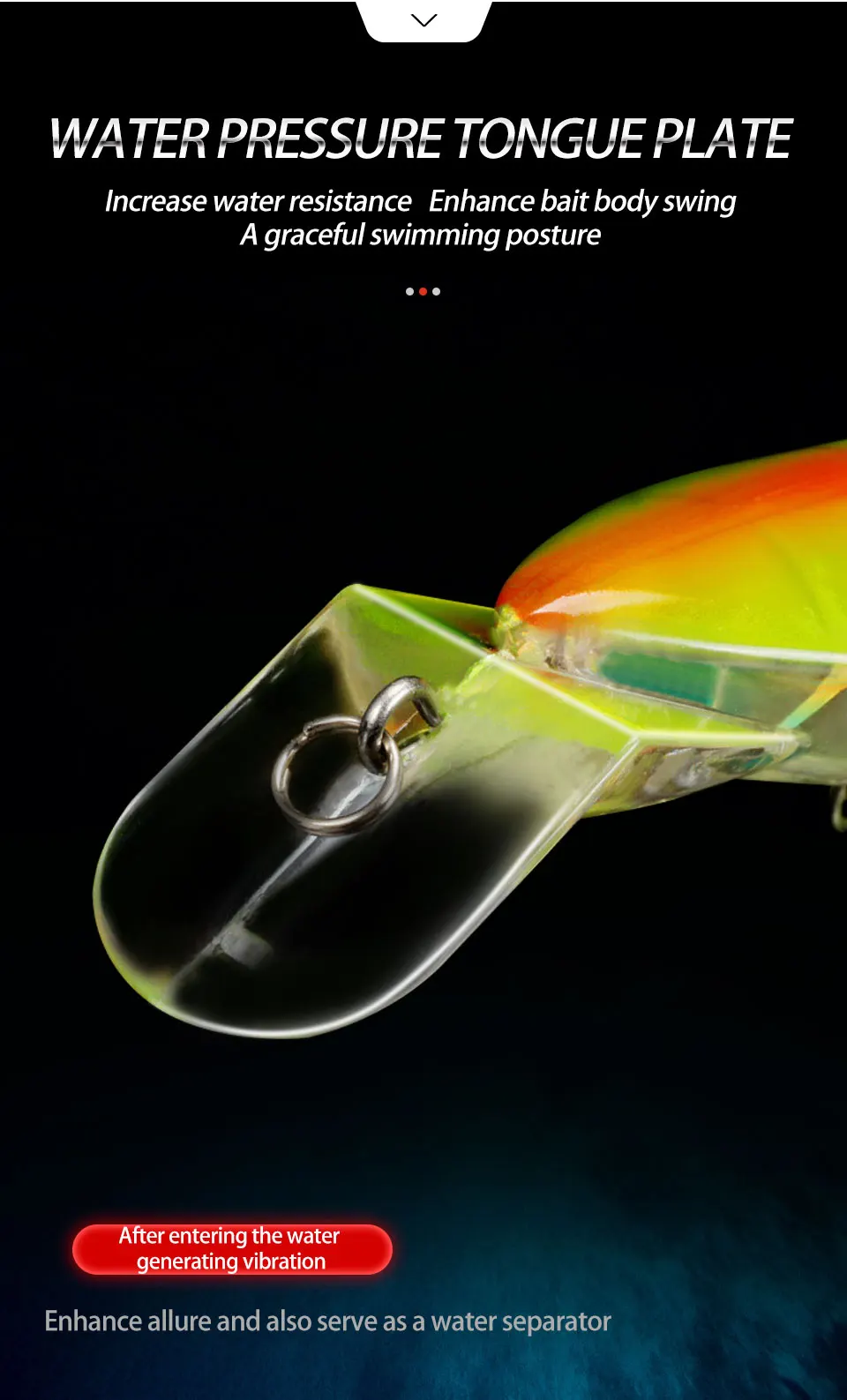 Description Picture 4 of itemFishing Lures 24cm/44g Hard Artificial Bait 3D Eyes Fishing Wobblers Squid Skirts Hard Lure Stick Bait