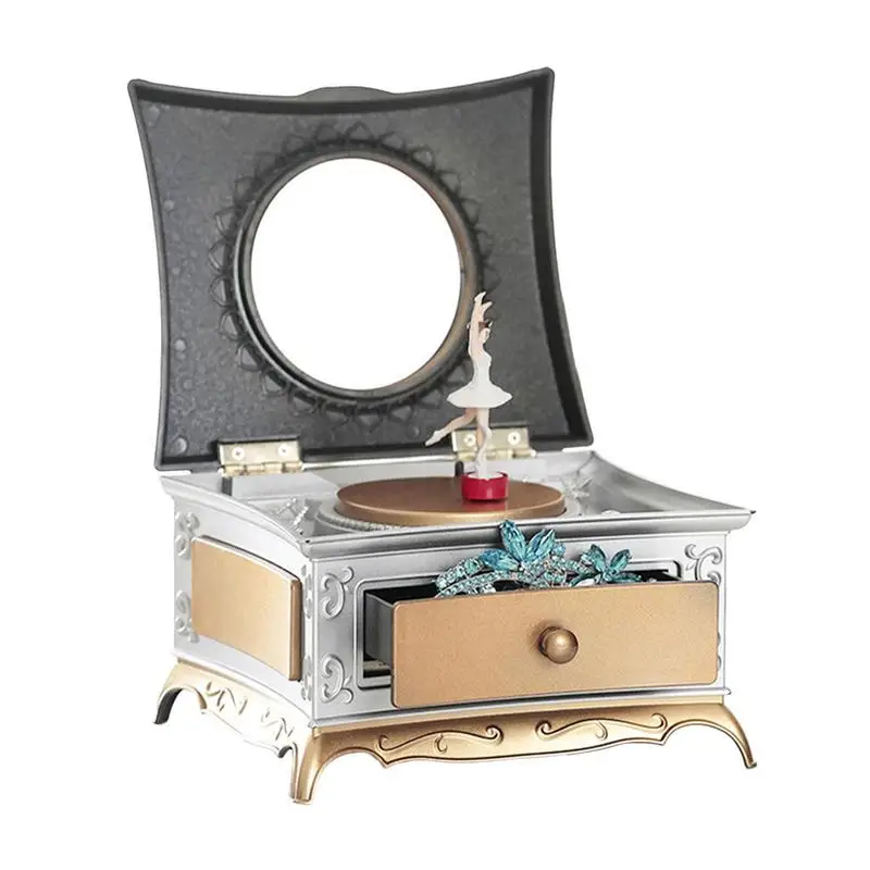 

Rotating Ballerina Music Box Ballerina Theme Musical Ballerina Jewelry Box For Girls & Little Girls Jewelry Organizer Ballerina