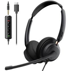 Acer Single - Ear Wired USB Headset with Microphone for Office and Call Center Use (OHW327)