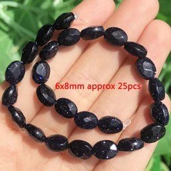 Enhance your craft with these Natural Blue Sandstone Irregular Faceted Beads for DIY Jewelry and Bracelet Making. (Type 16)