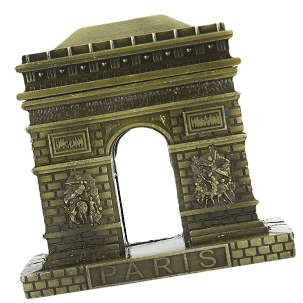

Triumphal Arch Adornment Tabletop Ornament Photography Prop Metal Triumphal Arch Model
