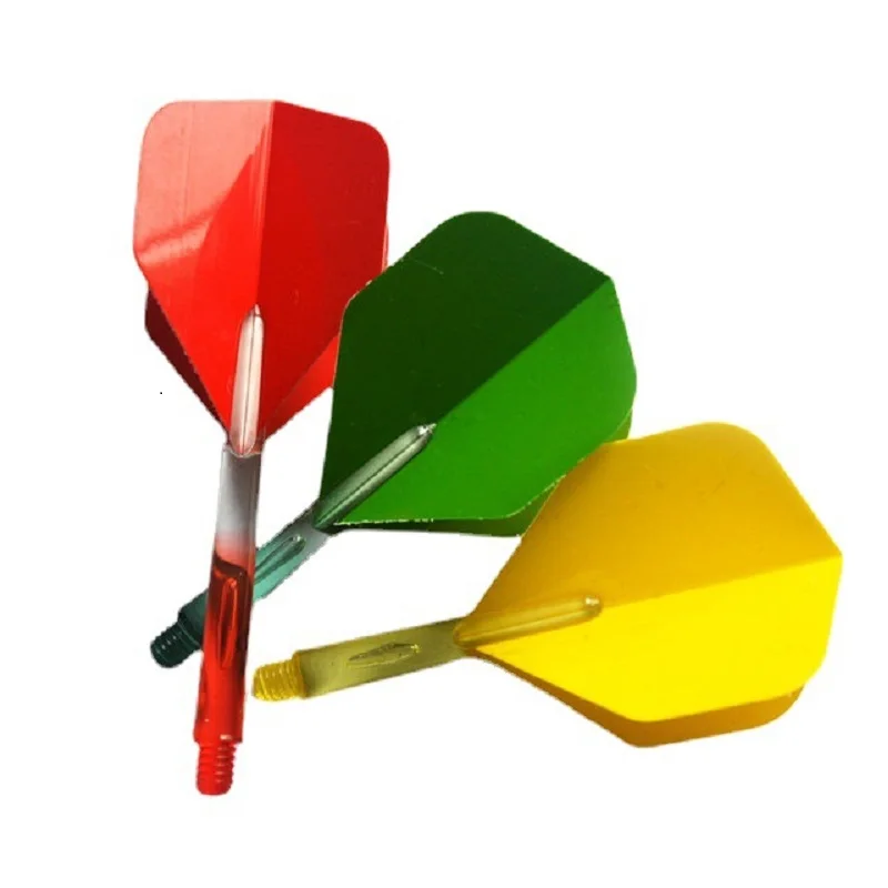 6Pcs Solid Leaf Dart Feather Accessories Wings PET High Quality 6 Sets Flights In 6 Colours Accessories for Tip Darts Games