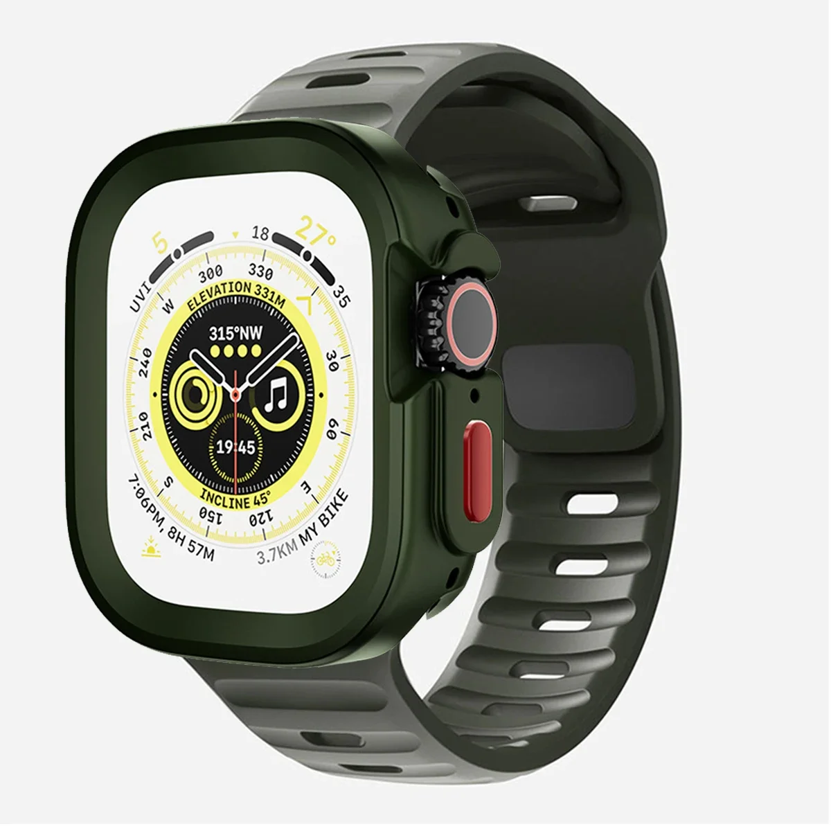 Candy Silicone Case and Strap for Apple Watch - Vibrant Rubber Band Accessory