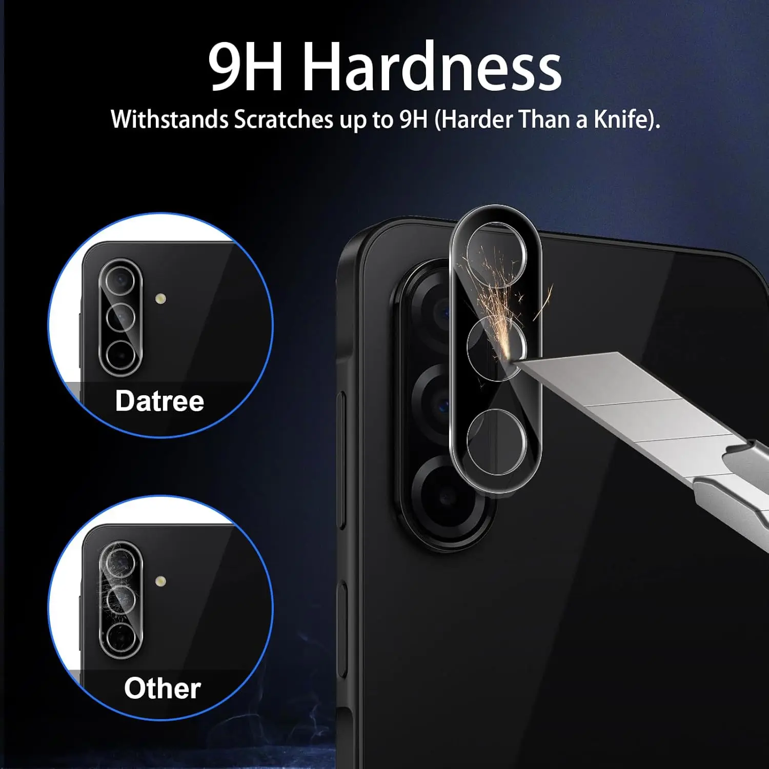 HD Lens Protector Film, 2/4 Pack - 9H Anti-Scratch Camera Lens Protection