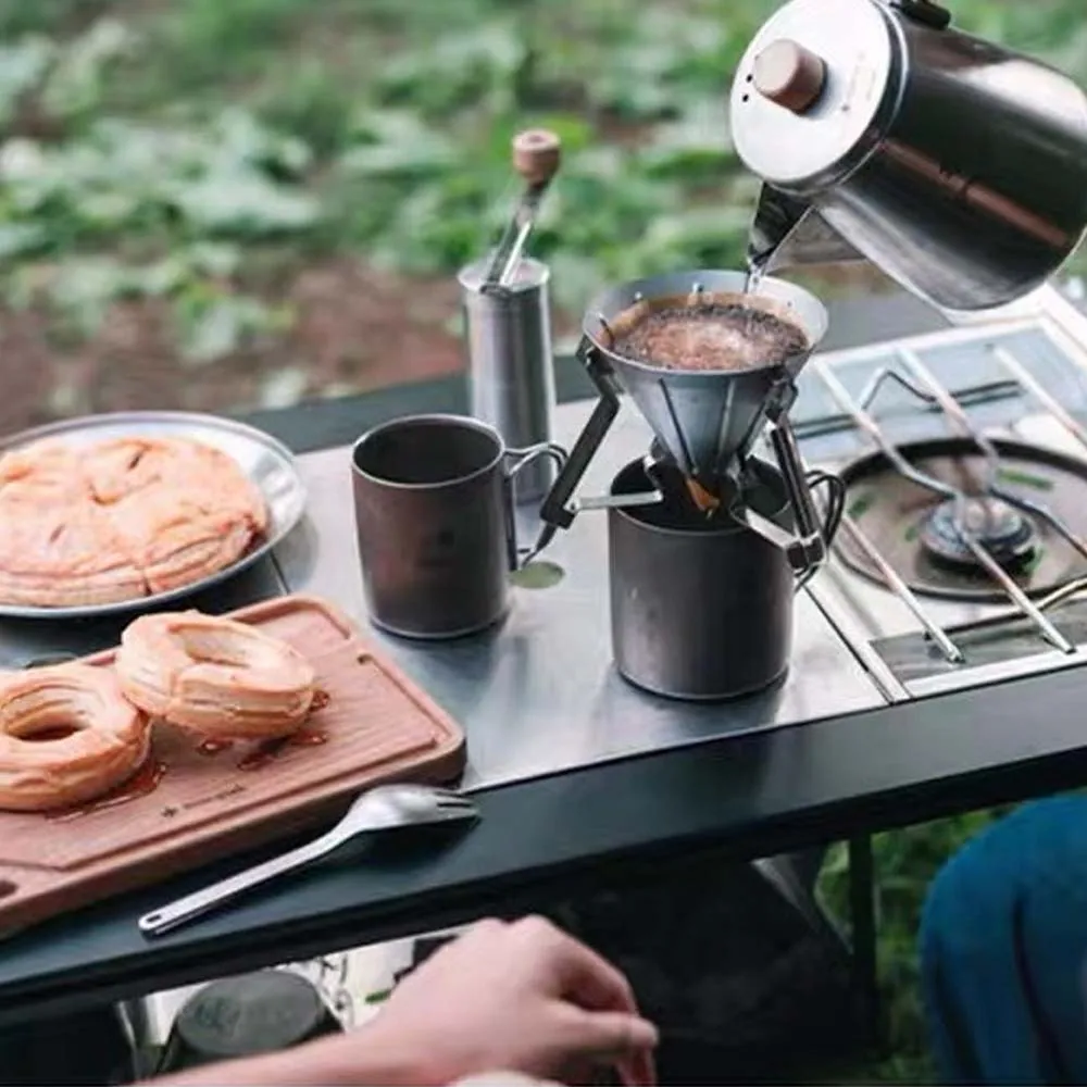 MICHSO 屋外 IGT フレームテーブル取り外し可能な IGT ブラック