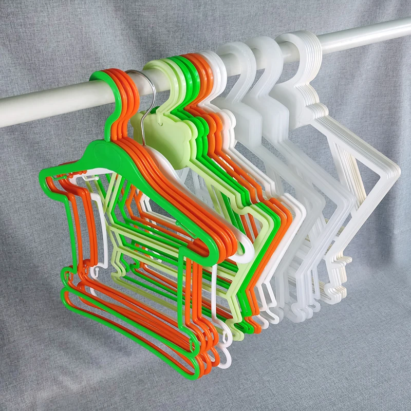 10PCS Kids Clothes Hangers Baby One Piece Hanger Outdoor Clothes Drying