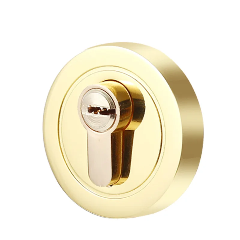 Zinc alloy double-sided invisible door lock with body key Secret bathroom balcony silent door lock barn door lock