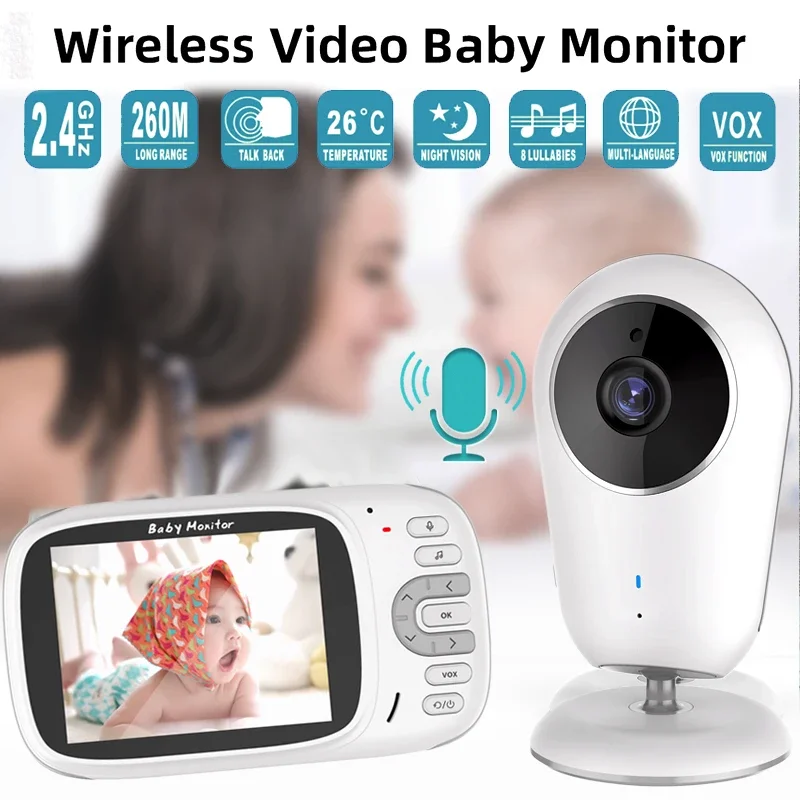 Baby Monitor Da 3.2 Pollici Con Fotocamera Baby Stuff Baby Room Camara Cctv Monitor Per Anziani No Wifi Baby Monitor Articoli Per Bambini