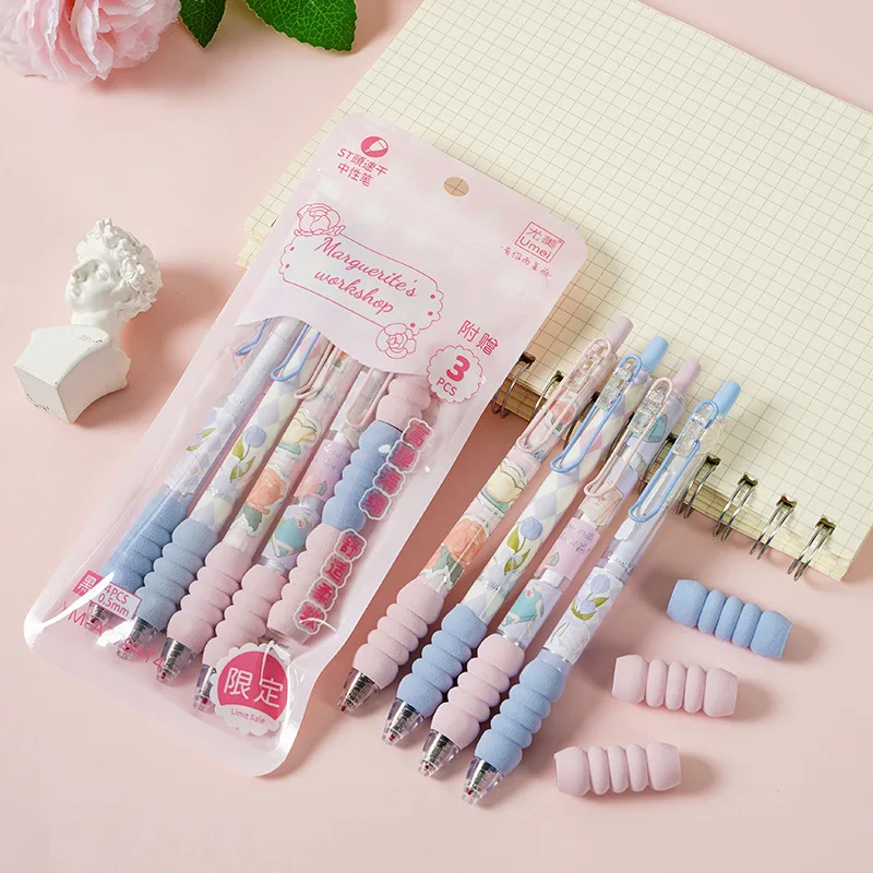 36 Pcs Lovely Color-changing Rose Soft Rubber Shell Solid Color Gel Pen  Candy-colored Student Stationery Pen - AliExpress