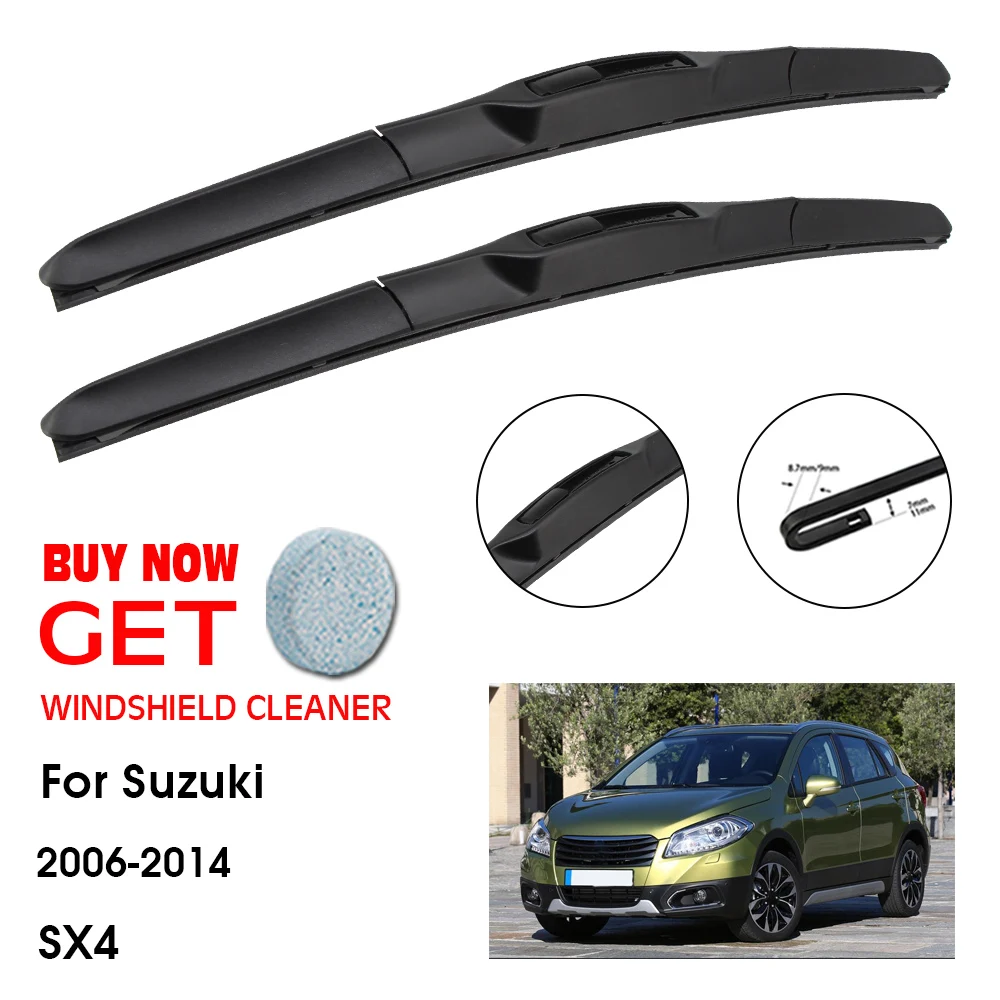 Car Wiper Blade For Suzuki Sx4 26"+14" 2006-2014 Front Window Washer Windscreen Windshield Wiper Blades Accessories