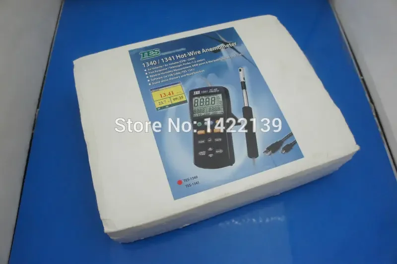 TES-1340 Hot Wire Digital Anemometer | Thermo Air Flow Wind Speed Meter High Accuracy Temperature Tester detail image 3