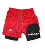 2 in 1 Compression Shorts for Head Men Gym Workout Running Shorts with Phone Pockets Athletic Quick Dry Activewear 6