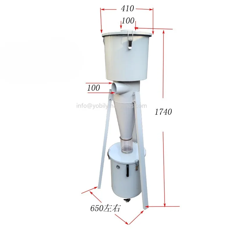 Mini Cyclone Dust Collector with 50L Drum/HAPA filter cyclone dust collctor - Image 3