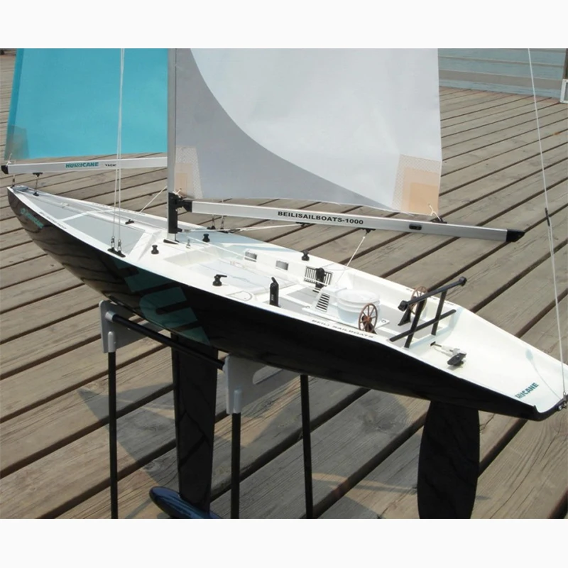 Hurricane Sailing Model RC Boat 2.4G Four-way Remote Control F5-E Class One-meter Sea Model Competition FRP Hull 5