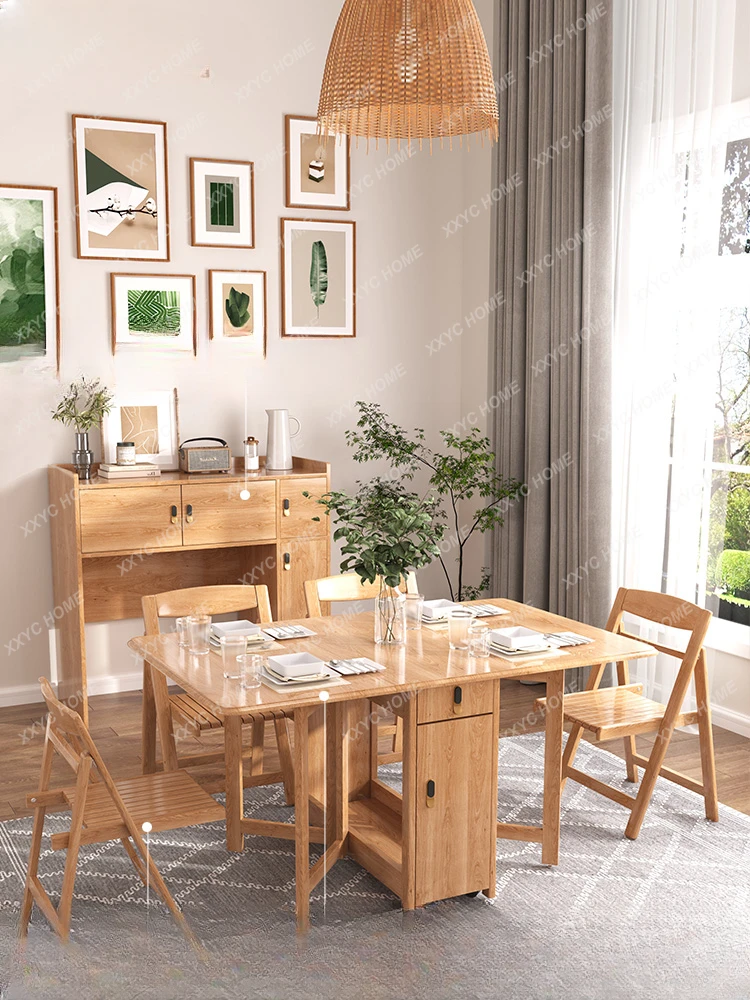 

Выдвижной обеденный стол из массива дерева