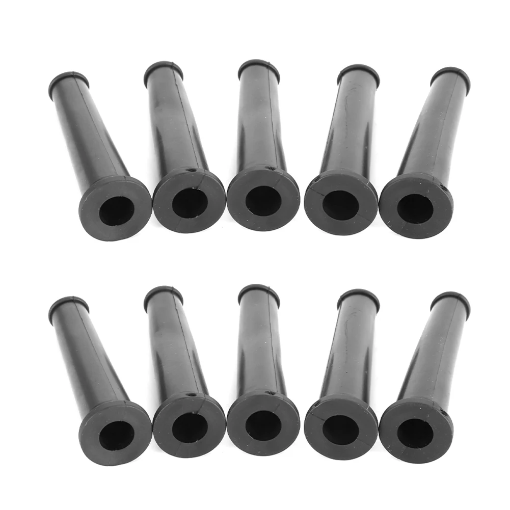 10pcs/set 9mm Black Rubber Wire Protector Cable Sleeve Boots Covers For Angle Grinder Power Cord Protective Power Tool Parts