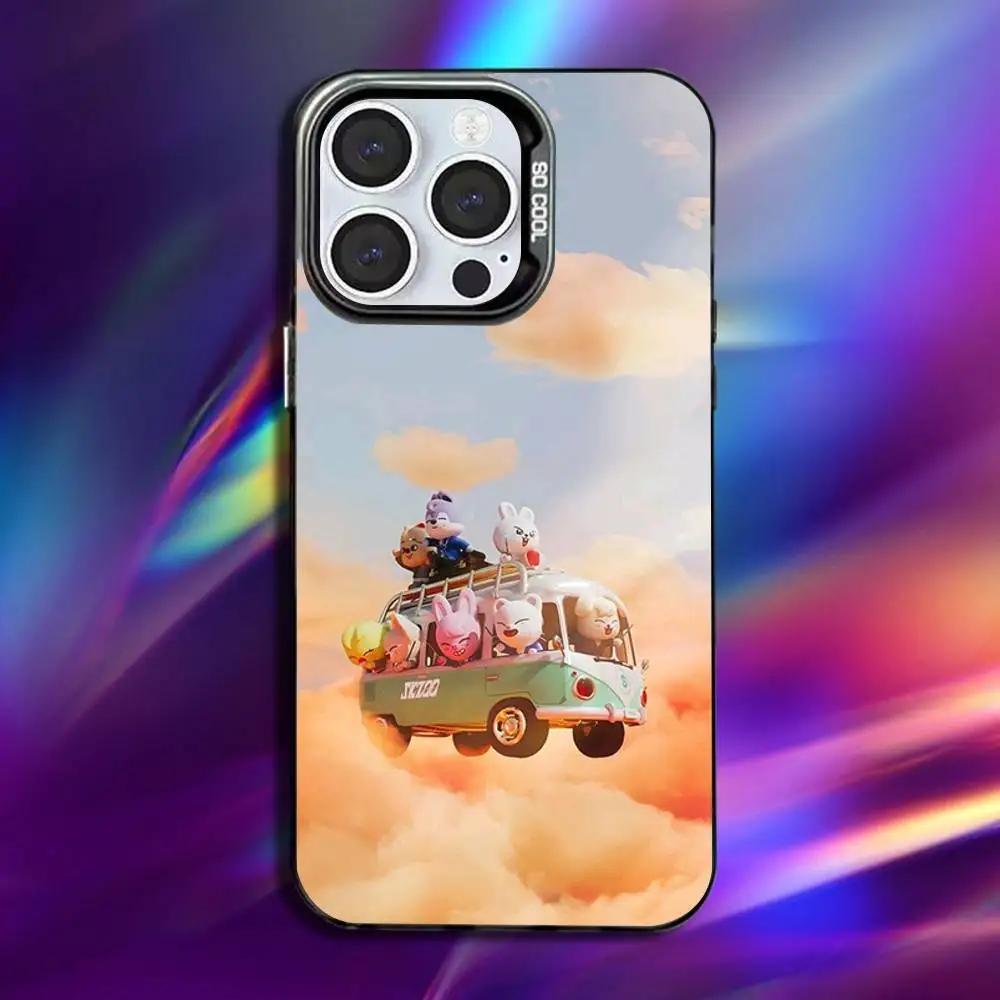 Kpop Stray-Kids Skzoo Anti-Fall Black Matte Hard Bumper Phone Case