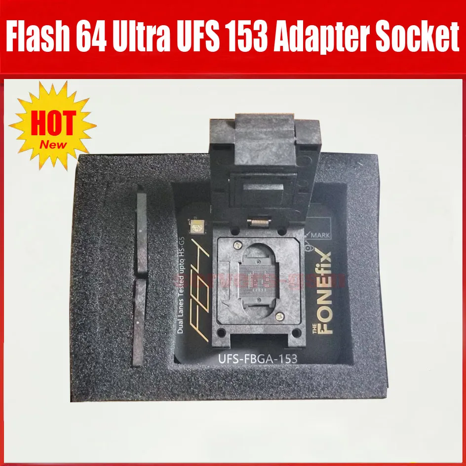 2025 NEW F64 플래시 64 울트라 UFS FBGA-153 소켓 어댑터