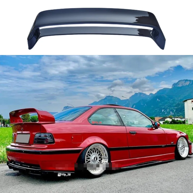 Car Rear Wing Spoiler For 1990-2000 BMW E36 Car Rear Trunk Lid Lip Body Kit Spoiler Wings M3 GT Sedan Black Carbon