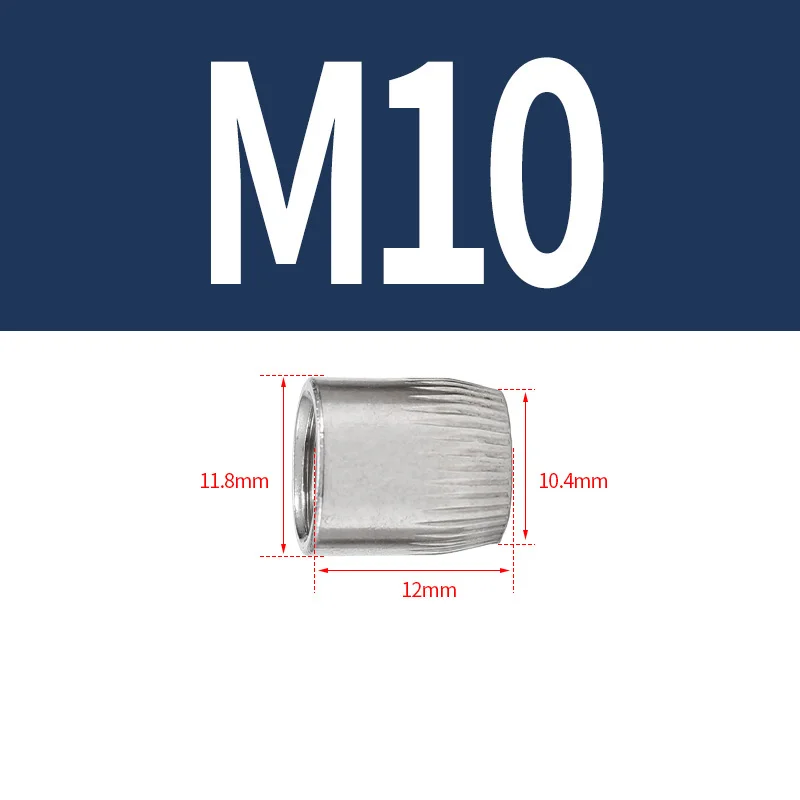 Description Picture 4 of item5/20Pcs M6 M8 M10 M12 304 A2 Stainless Steel Conical Nuts Cone Nut Knurled Implosion Expansion Screw Cap Thread Nut