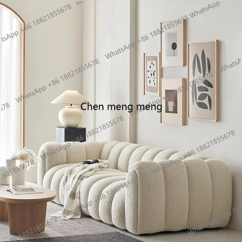 Canapé Minimaliste Élégant M02, Confortable, Style Nordique, pour Salon, Puff, Relaxant, Italien, Woonkamer Banken, Ergonomique, Tendance