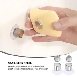 2 conjuntos de suportes de sabão magnético criativo banheiro parede pendurado sabonetes