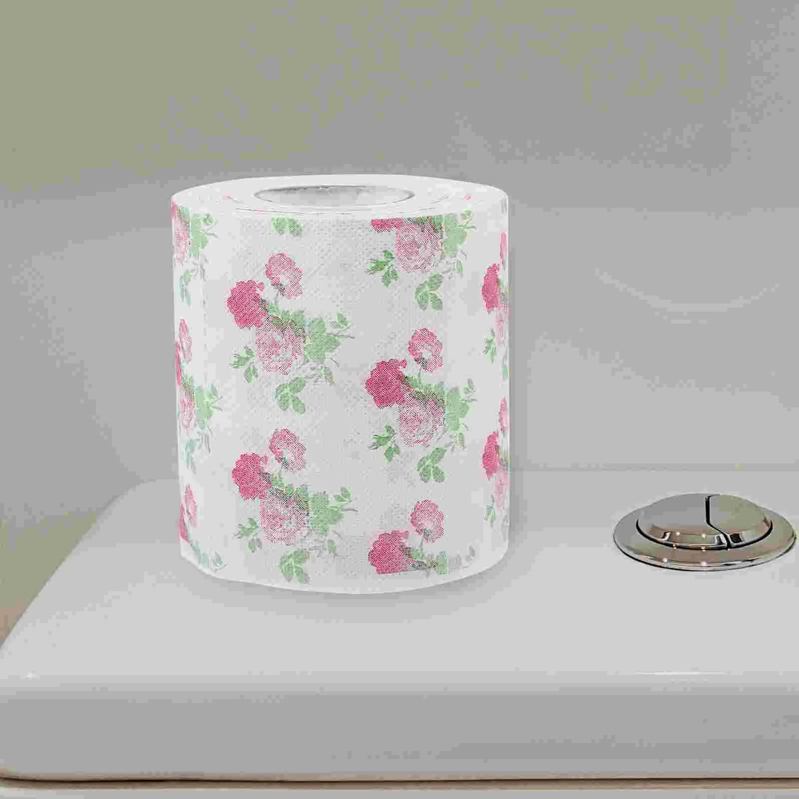 

Colored Toilet Paper for Bathroom Cute Accessory Creative Tissue Decor Supplies Kitchen Napkin Dinner Printed Tissues Napkins