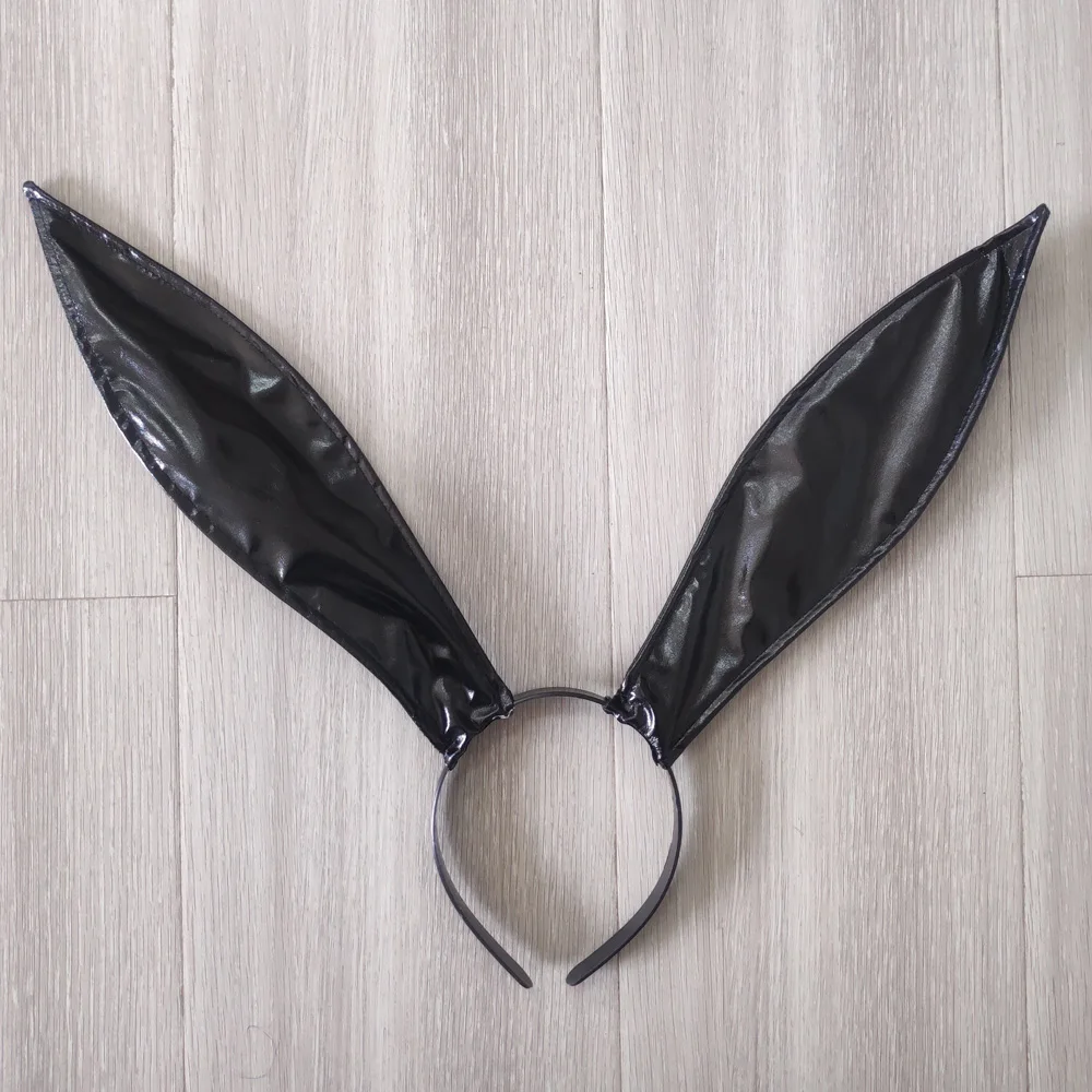 Sexy Bunny Maids Ears Headwear Cosplay Leather Rabbit Ear