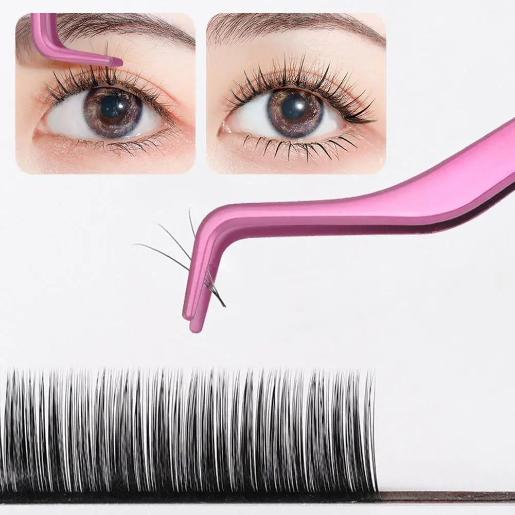 

Stainless Steel Eye Lashes Tweezers False Fake Eyelashes Clip Tweezers Curler Extension Makeup Nippers Applicator Tools S2T9