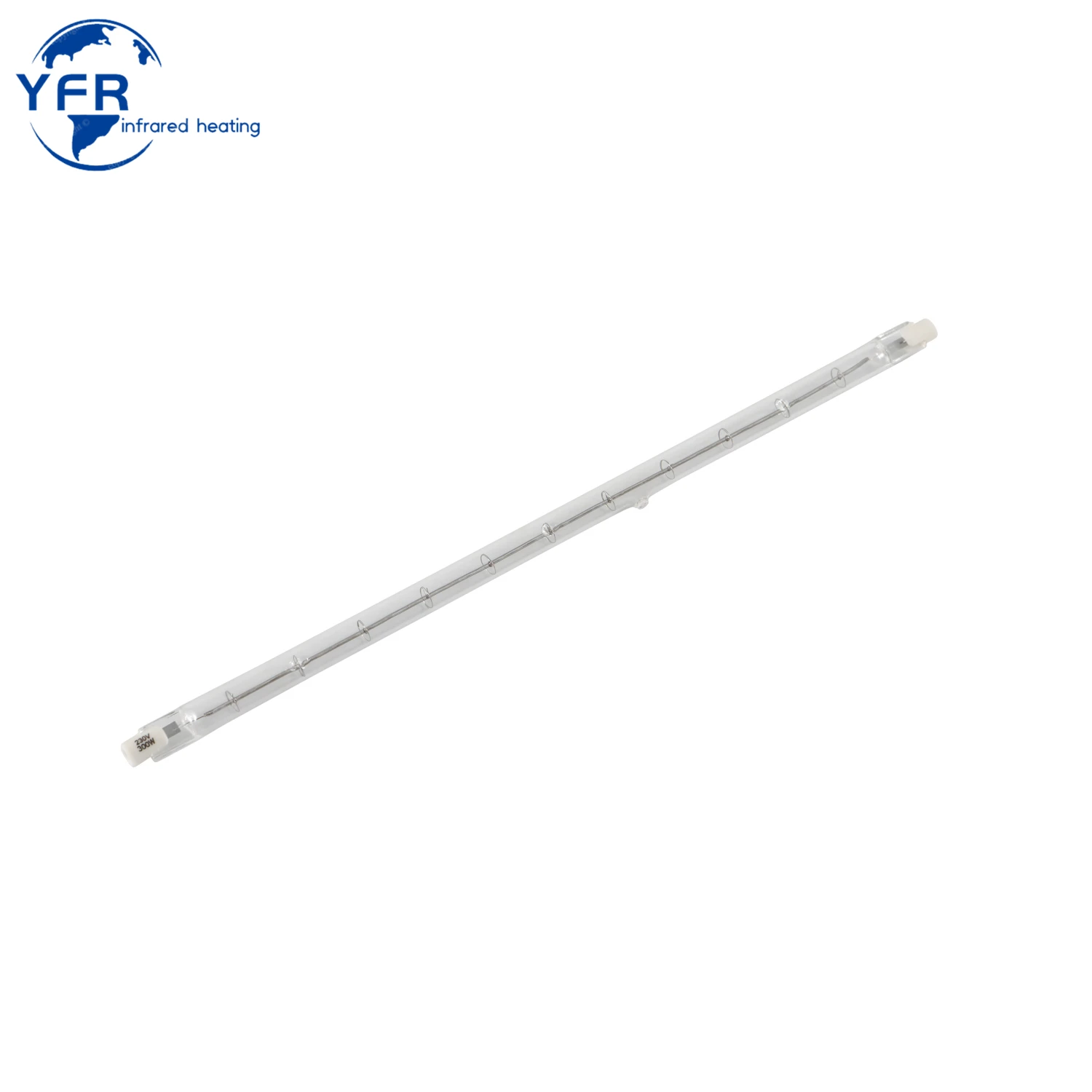 Halogen infrared heating lamp 700W 220V Suitable for food heating and industrial drying, it provides uniform heat distribution.