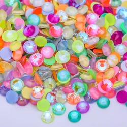 Fluorescent Glitter Neon Rhinestones for DIY Nail Art and Fashion Accessories (Mix Color AB)