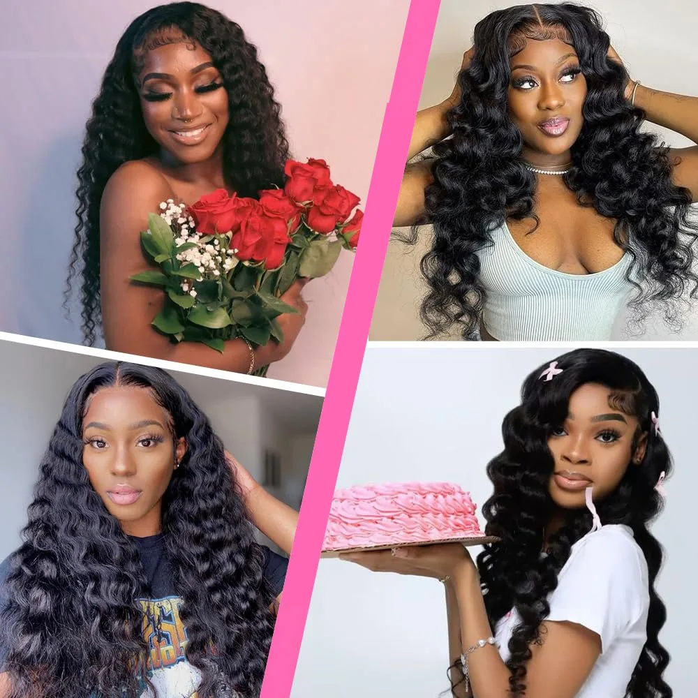 13*4 Lace Front Wigs Loose Deep Wave HD Lace Front Wig Depp Wave Lace Front Wigs Human Hair Human Hair Wig 200% Destity