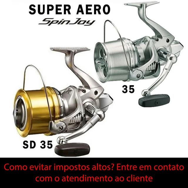 SHIMANO – moulinet de pêche SUPER AERO SpinJoy, pour surfcasting