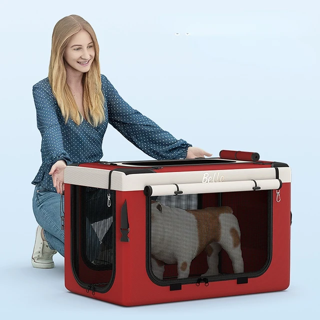 Poussette pour chien pliante, grand sac de transport de voyage créatif – Image 4