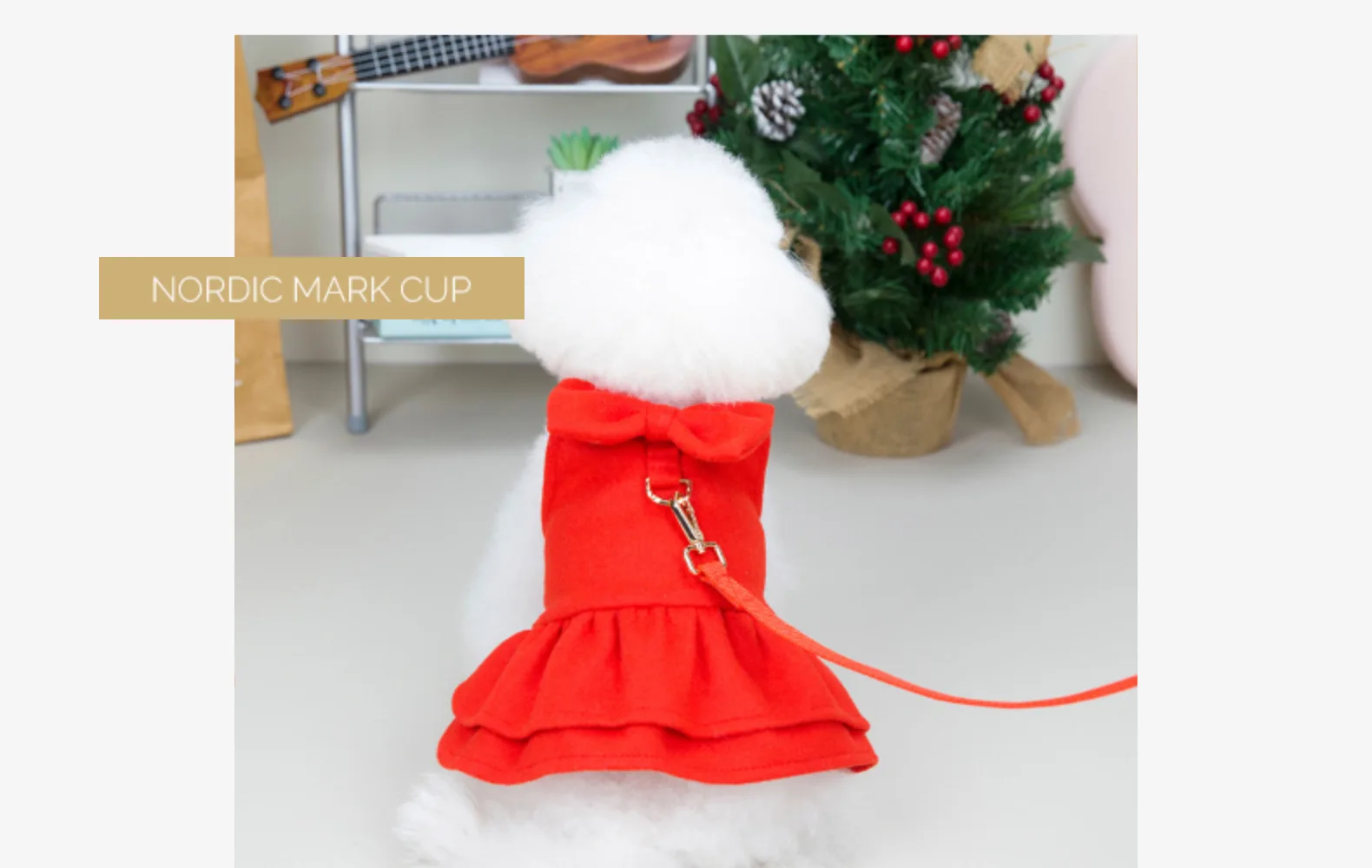 Warm Fleece Dog Princess Dress Autumn Winter Pet Skirt Traction Ring Small Dogs Cats Puppy Yorkies Maltese