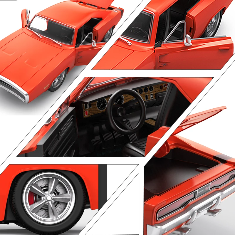 1/16 Dodge Charger R/T 1970 RC Car Toys Radio Remote Control Car Muscle Vehicle Model Toys Gift for Kids Adults Collection 5