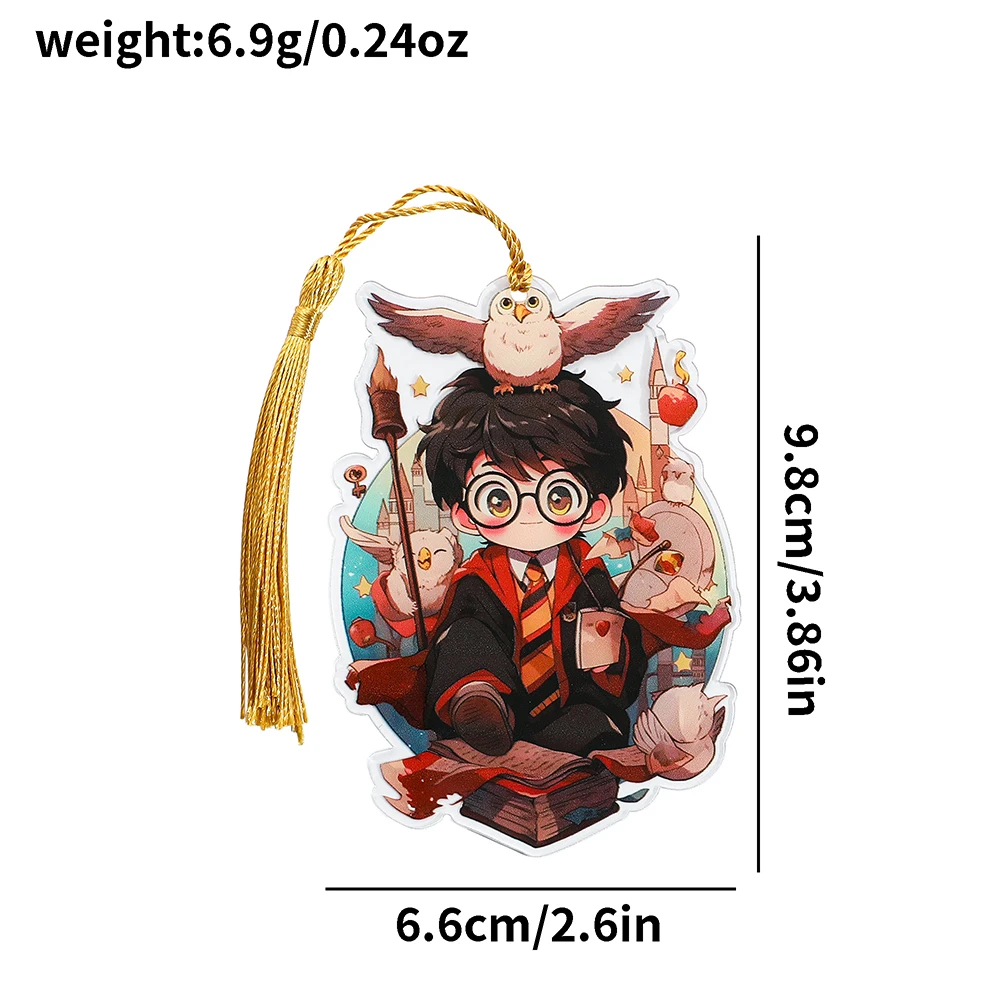 Magical Literature Harry Potter Acrylic Bookmarks Harry Potter Fans' Book Accessories bookmarks stationery supplies acrylic bookmark Bookmarks Gifts Learning Stationery