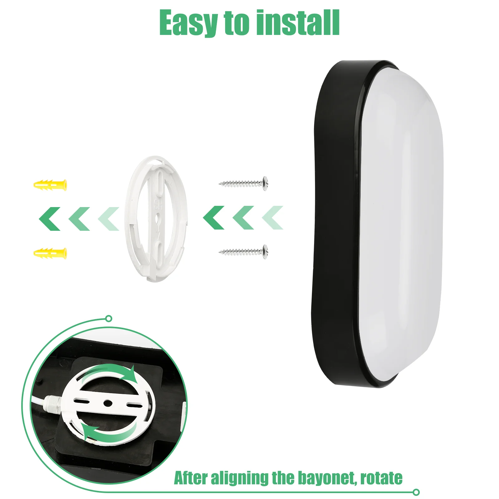 15W 20W Modern LED Wall Lamps Moistureproof front Porch Ceiling Light Surface mounted Oval for Outdoor Garden Bathroom lighting wall light outdoor porch light