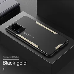 Custodia per telefono in lega di alluminio con protezione in gomma silicone