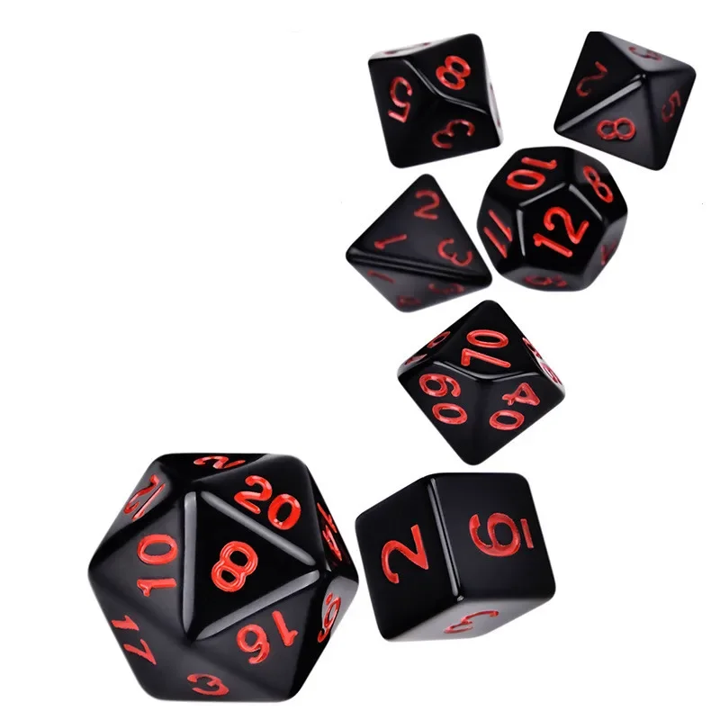 Dice Set Game Dice 7pcs/lot Double-colors Polyhedral