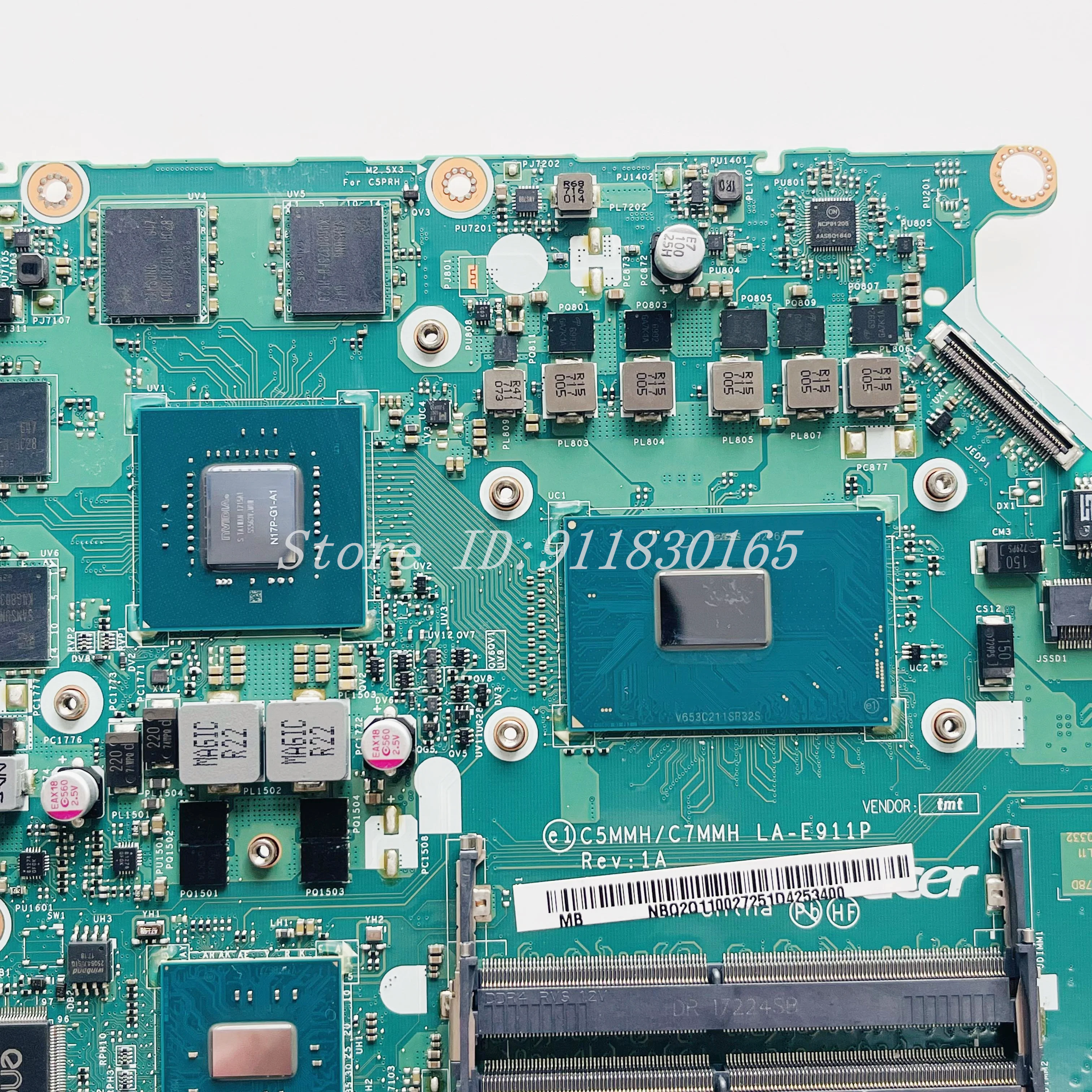 Para Acer Nitro 5 AN515-51 Laptop placa-mãe C5MMH C7MMH LA