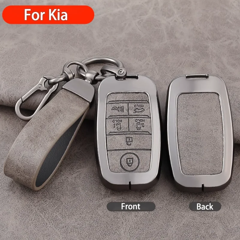 Zinc Alloy for KIA Sedona Grand Carnival Sorento Car Key Case Cover 6 Button Rem