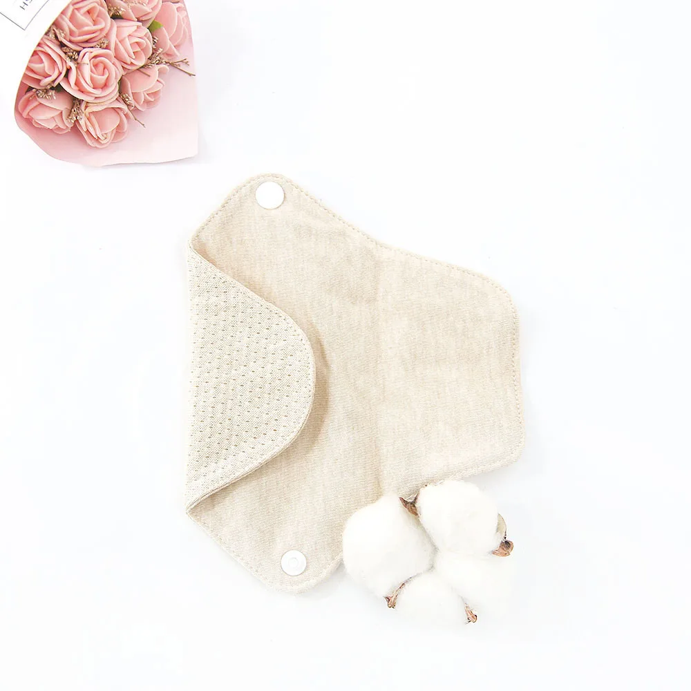 

1pc 180mm Sanitary Pad Washable Cotton Menstrual Pad Reusable Soft Breathable Women Panty Liner Hygiene Cloth Pad